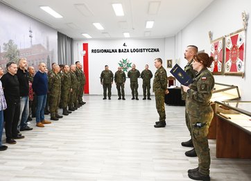 Bohaterska postawa żołnierzy 4. Regionalnej Bazy Logistycznej